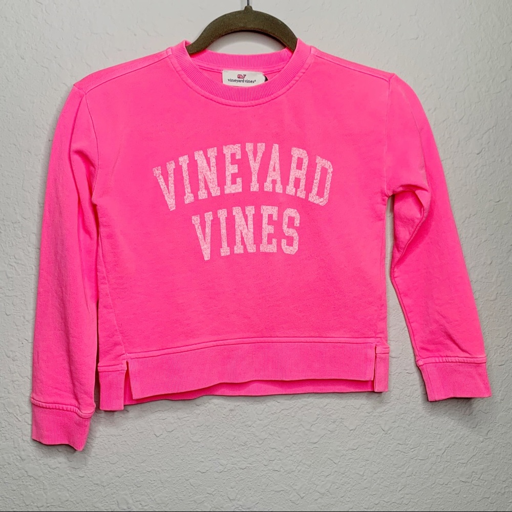 Vineyard Vines Pink Sweatshirt Size  7-8 Girls NWT